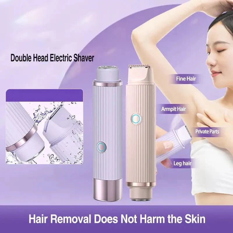 Double Head Electric Shaver – Rechargeable Women’s Portable Razor